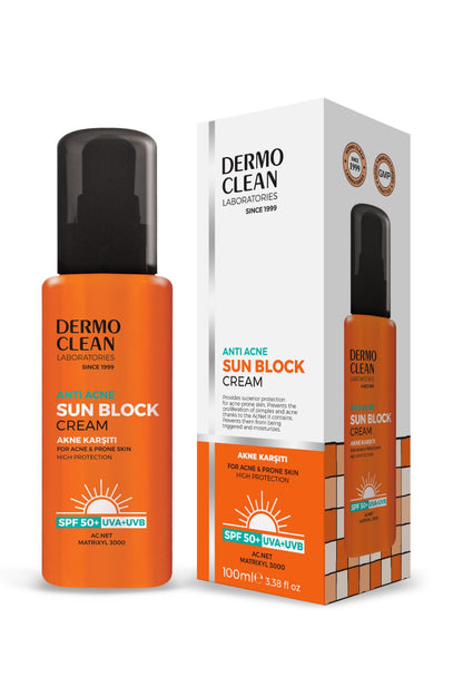 DermoClean blue light filter Sun Block Cream SPF 50+ -  100 ML (Anti-Aging / Anti-Acne)