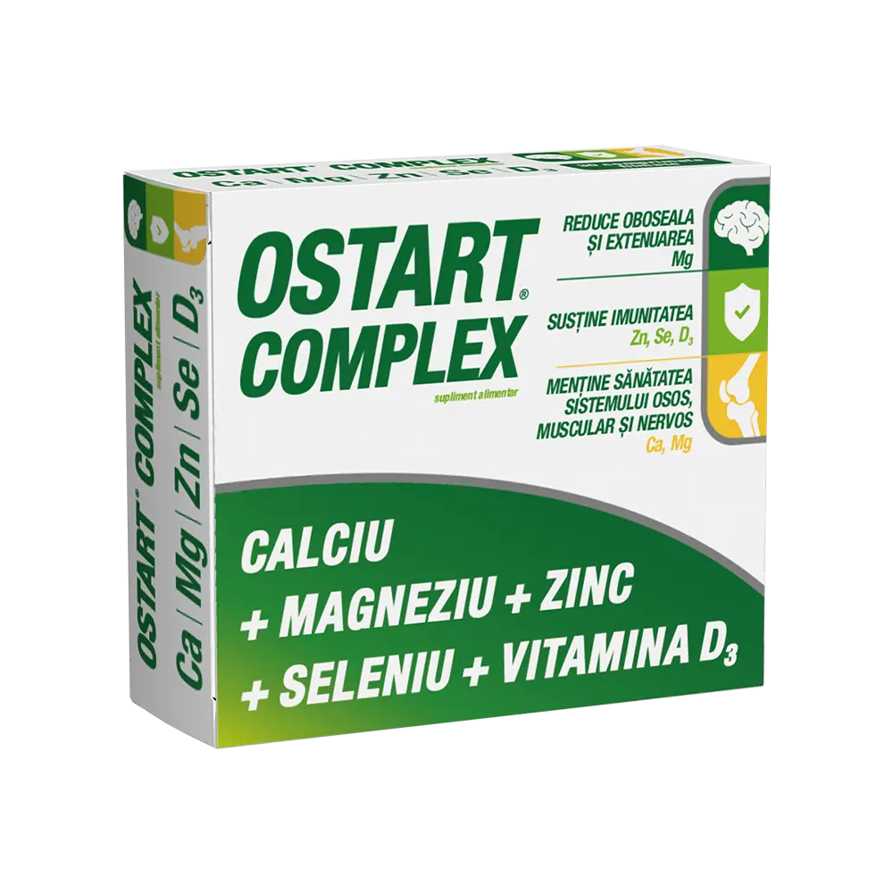 Ostart Complex (Ca+ Mg + Zn +Se+ D3) - 20 tablets