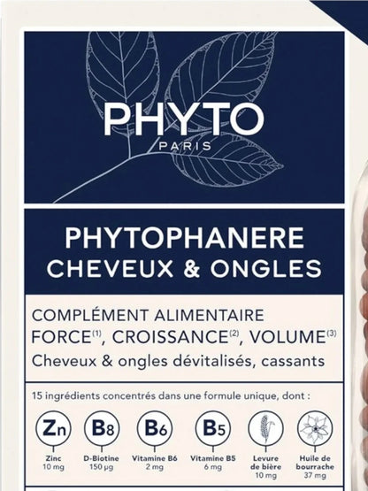 PHYTOPHANERE® - مكملات للشعر والأظافر - 120 كبسولة 