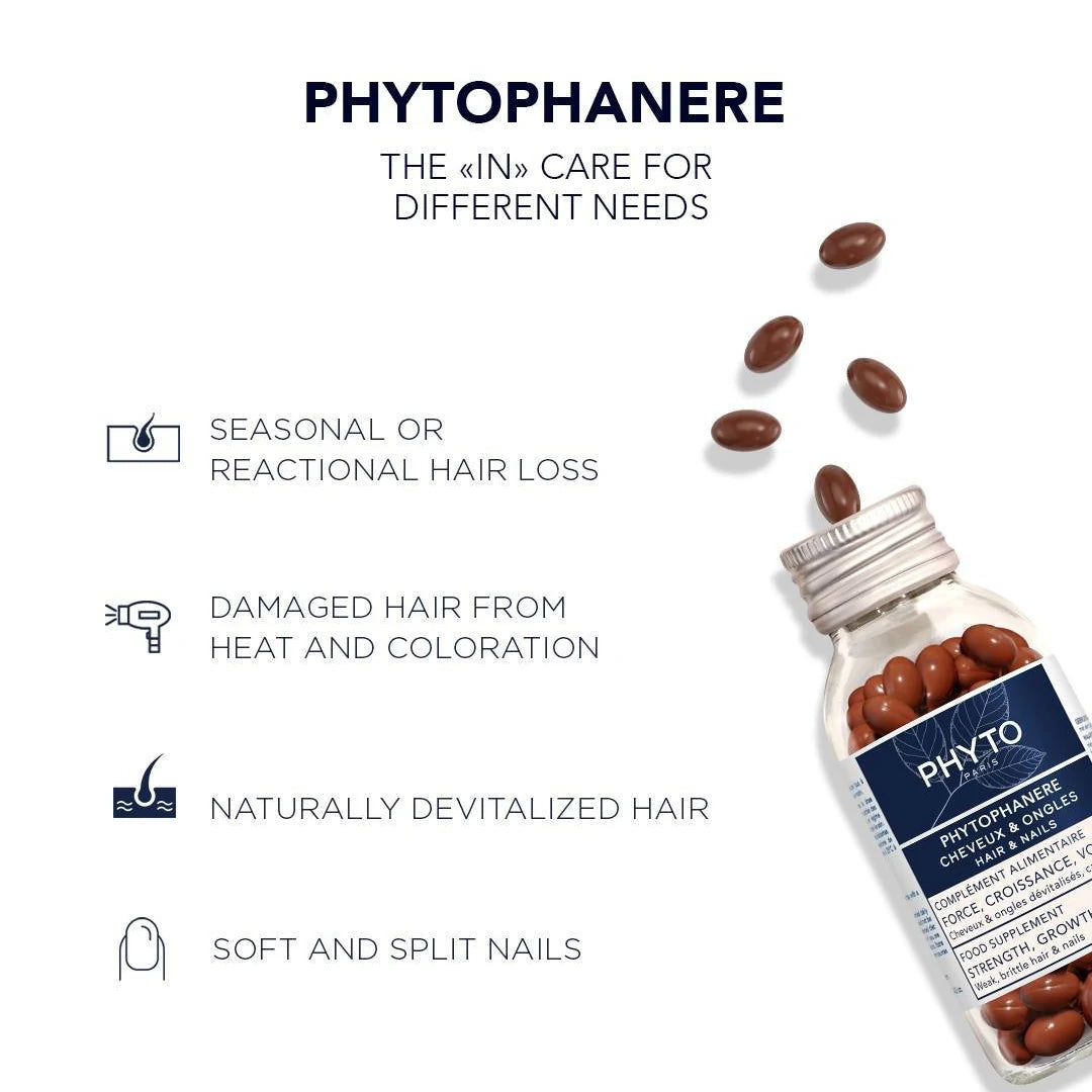 PHYTOPHANERE® - مكملات للشعر والأظافر - 120 كبسولة 