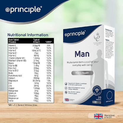 Principle Man Multivitamin - 30 Tablets